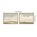 Framed Canvas Sylvie Dark Gold 2 Piece Set 18x24 2