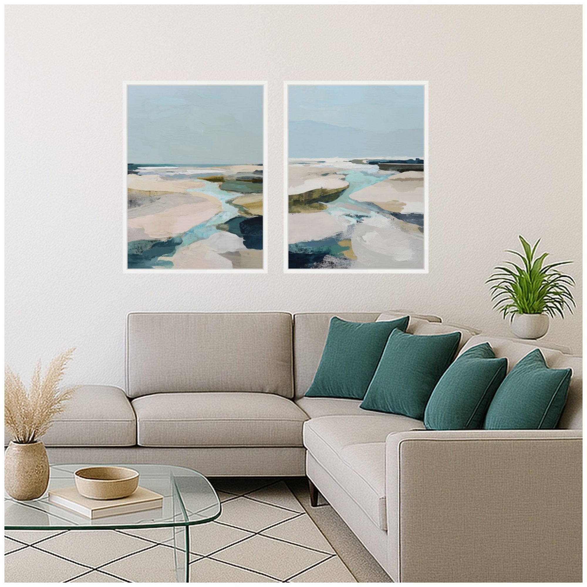 Art Set 2 Piece Set 18x24 Sylvie White 5