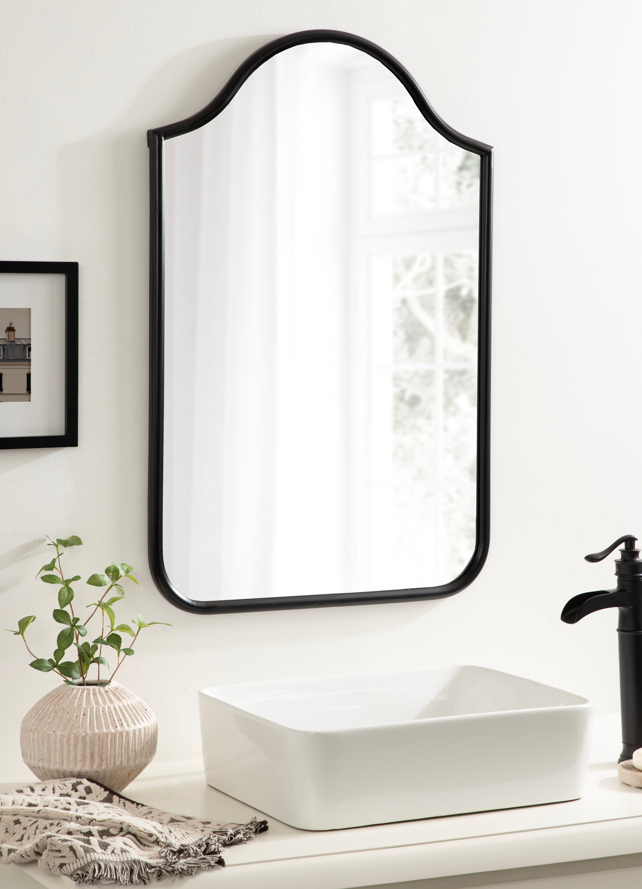 Arch Mirror 24x36 Black 6