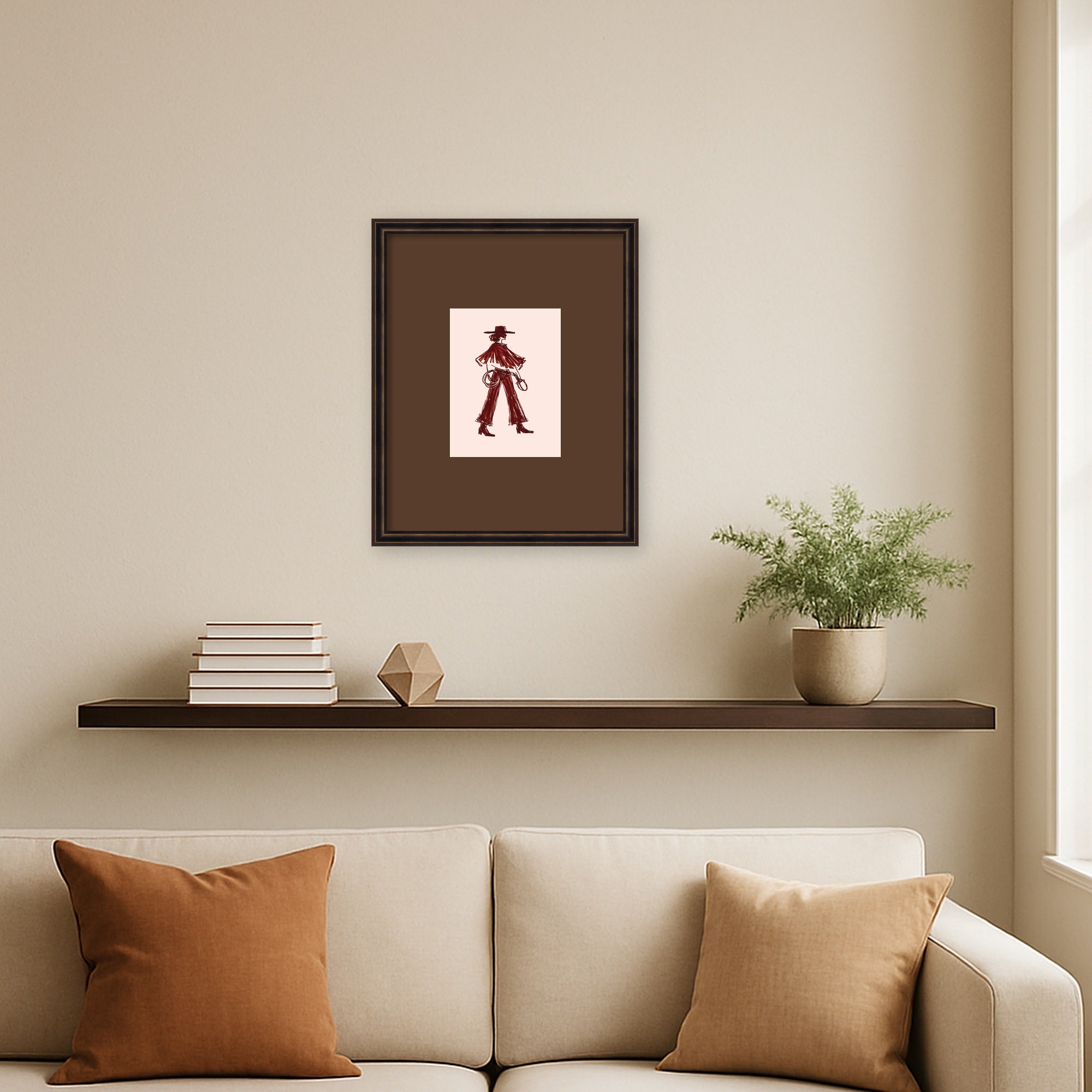 Framed Art 18x22 Dark Bronze Scoop 7