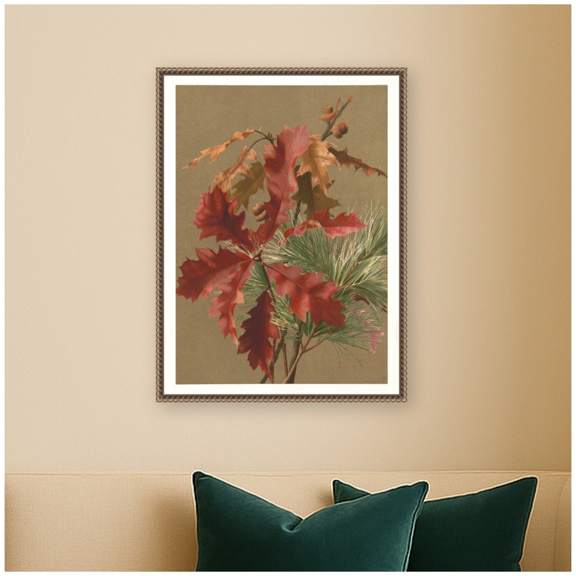 Framed Canvas 18x24 Sylvie Beaded Dark Gold 6
