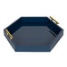 Single Tray Navy Blue Gold 18x18 3
