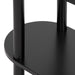 Side Table Black 22x12x24 6