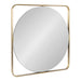 Square Mirror Gold 24x24 1
