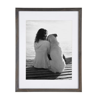Wall Frame Gray 14x18 matted to 11x14 2