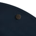 Single Tray Navy Blue Silver 15.5" Diameter 4
