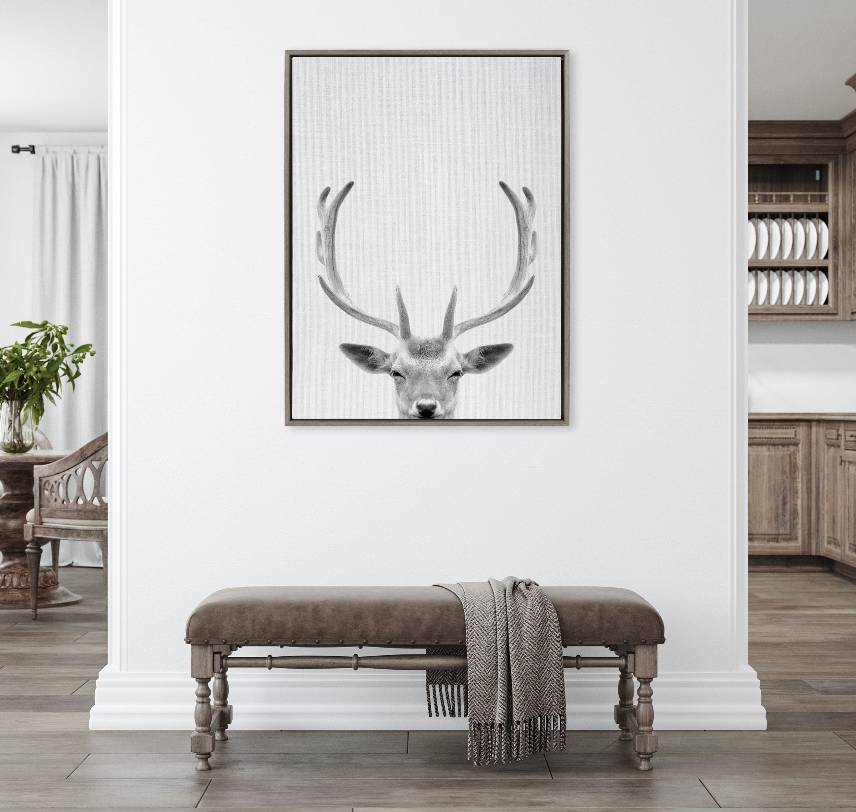 Framed Canvas Sylvie Graywash 28x38 5