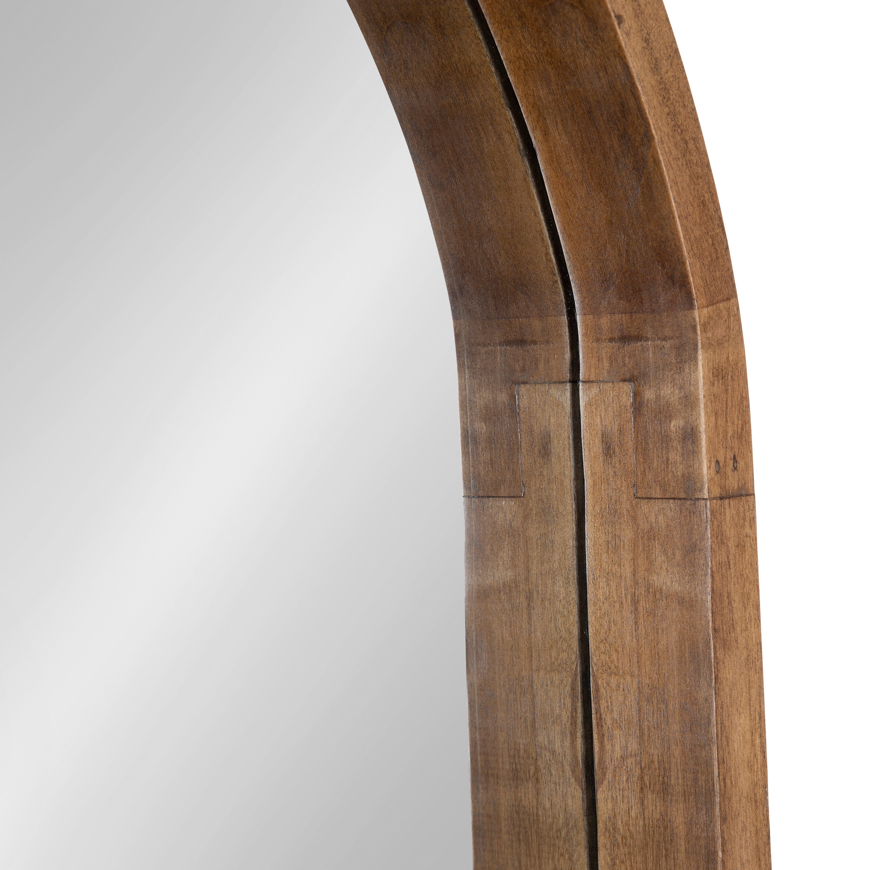 Arch Mirror Rustic Brown 24x36 3
