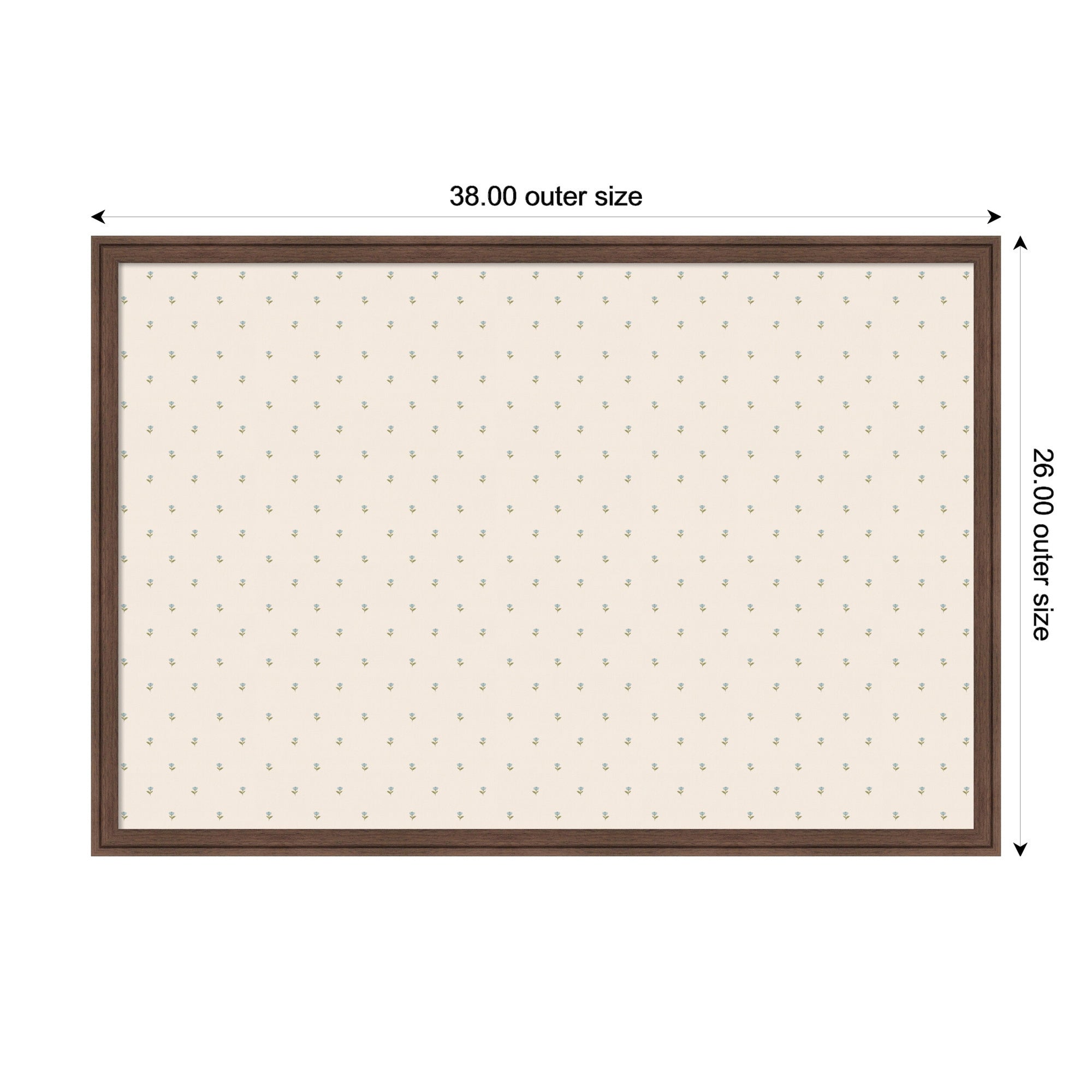Pinboard 38x26 Florence Medium Brown 2