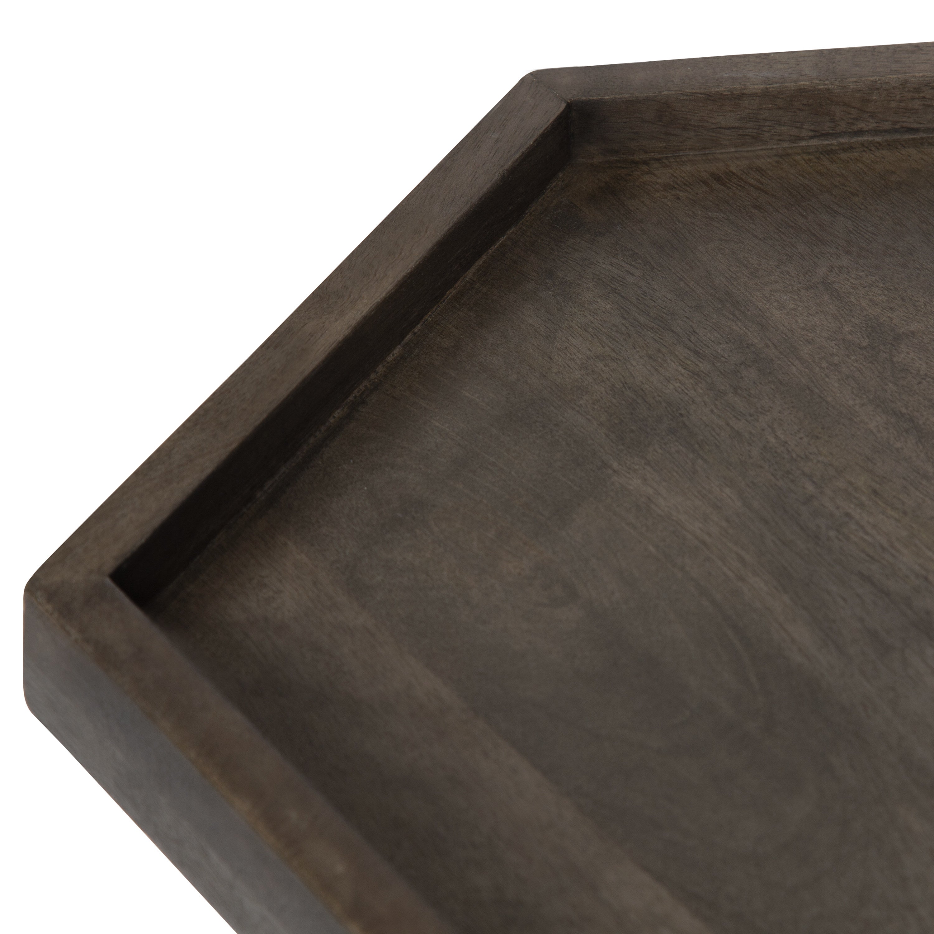 Side Table Gray Black 17x15x20 4