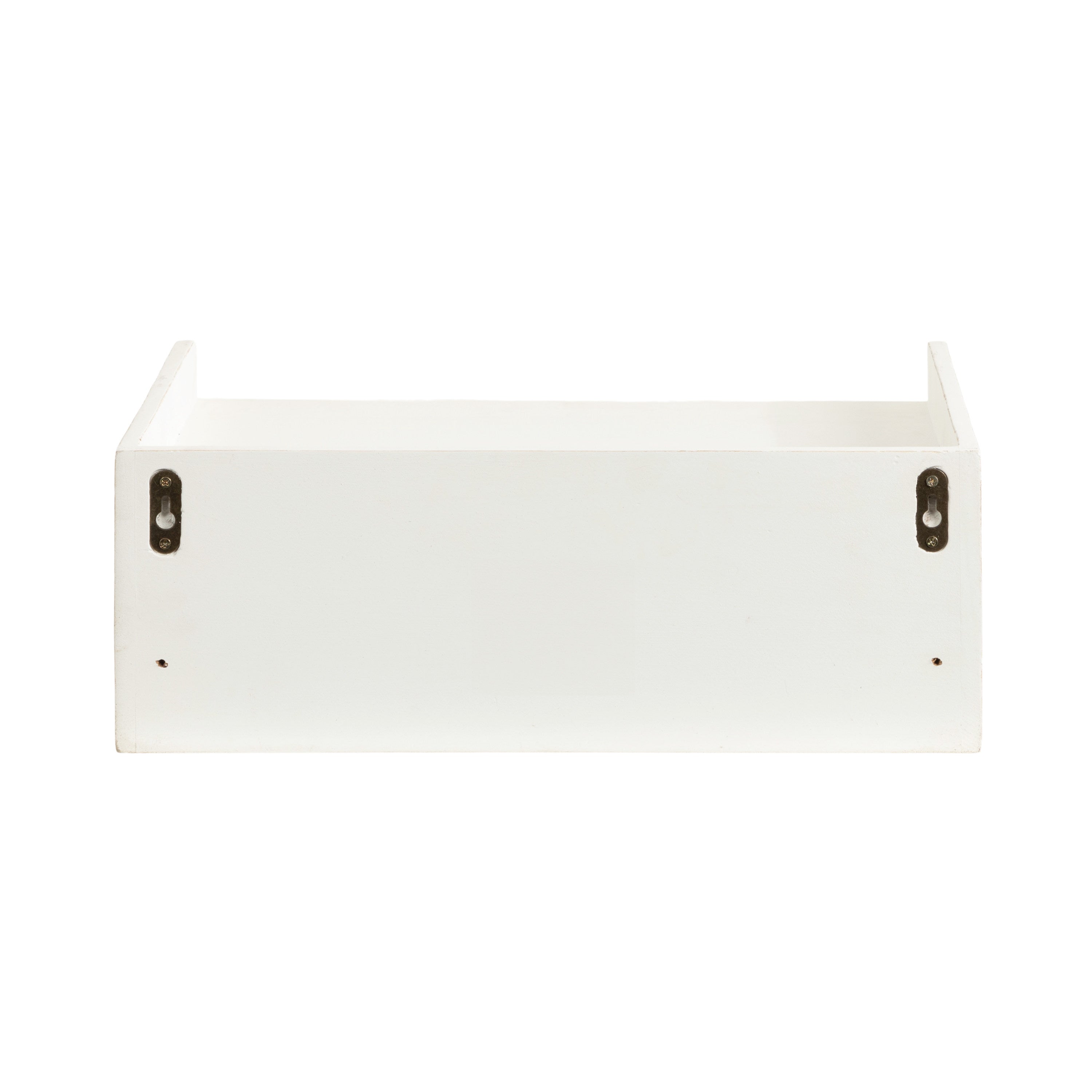 Floating Side Table White 18x12x7 4