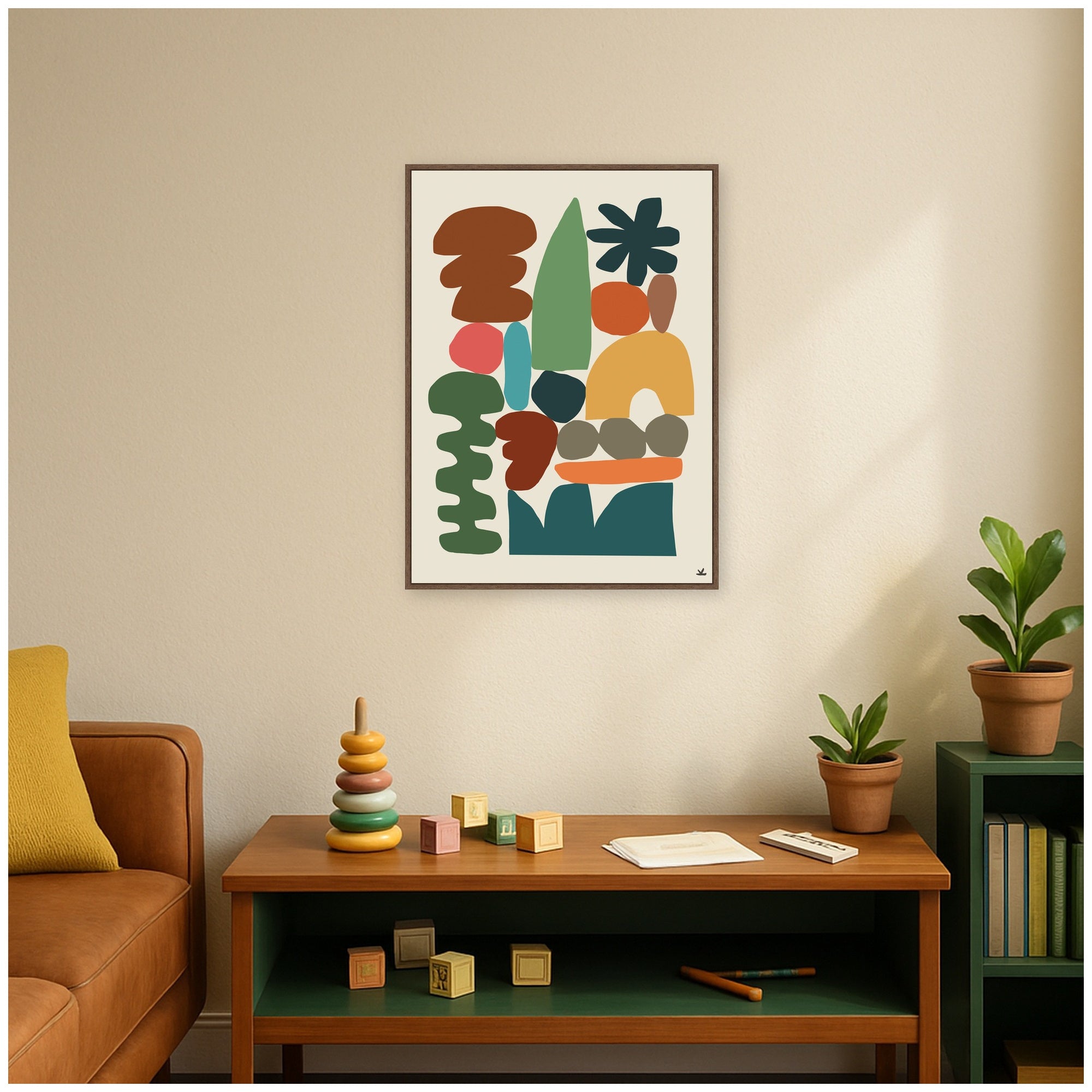 Night Chords 1 by Kelly Knaga Framed Canvas Wall Art Print