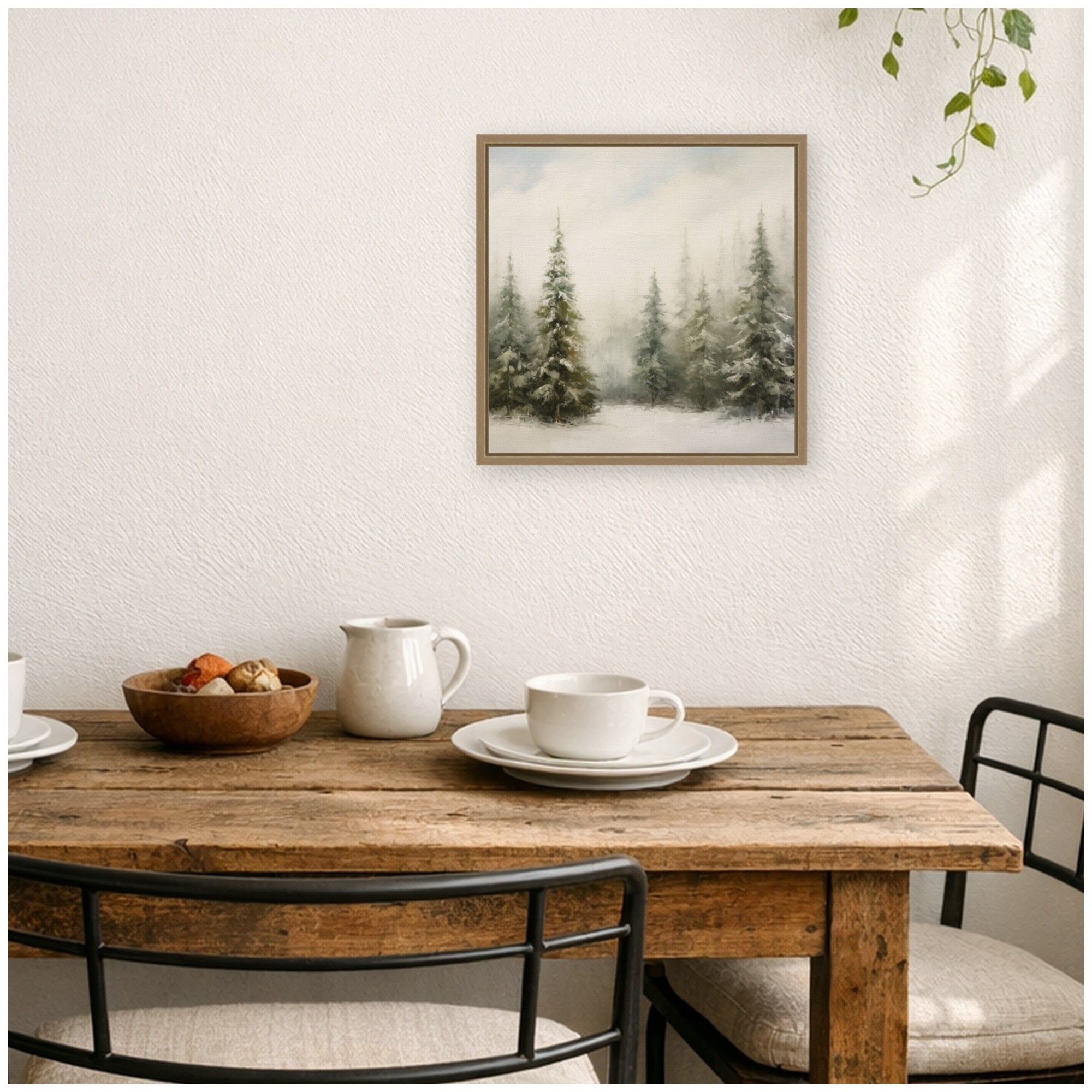 Framed Canvas Sylvie Dark Gold 16x16 6
