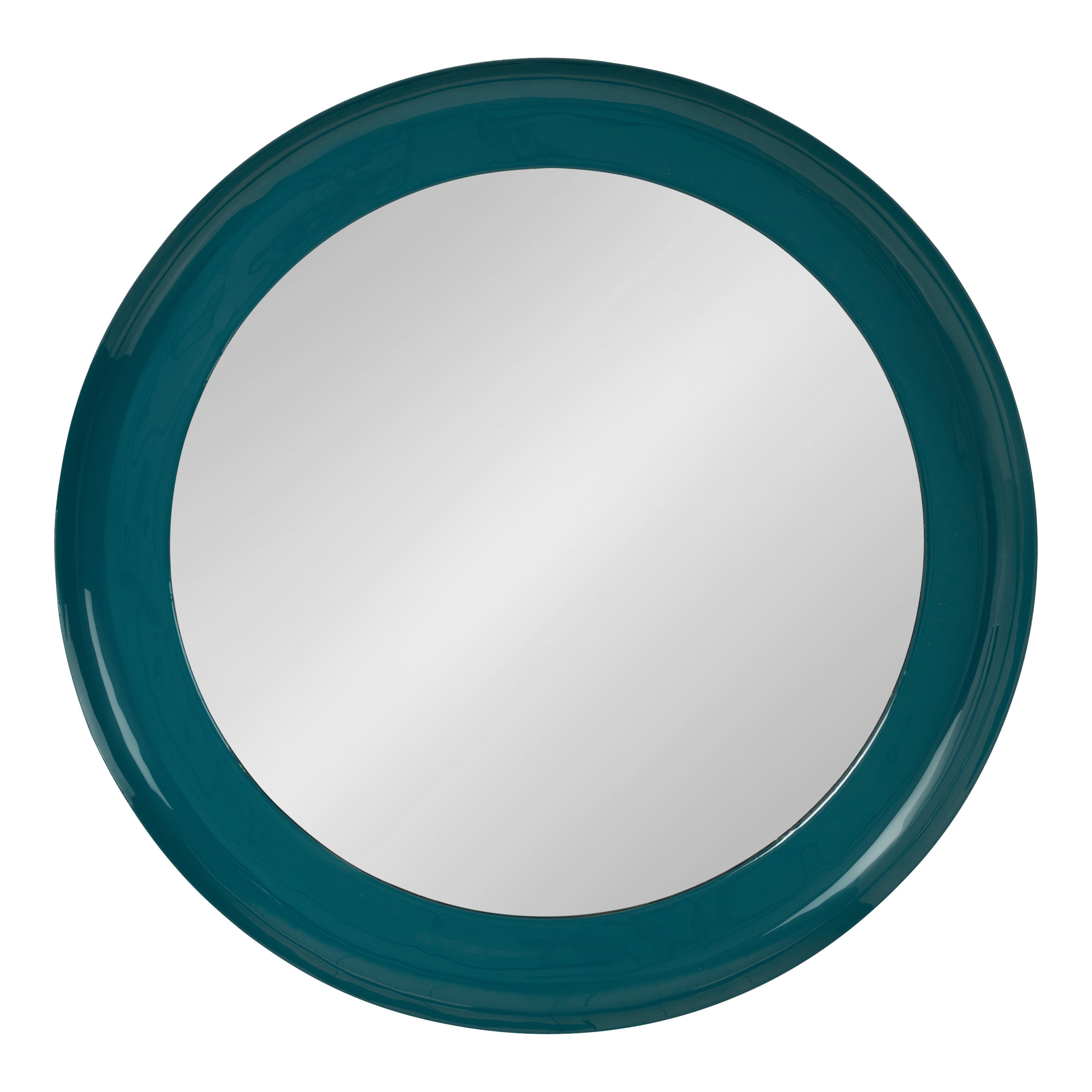 Round Mirror Teal Black 22x22 2