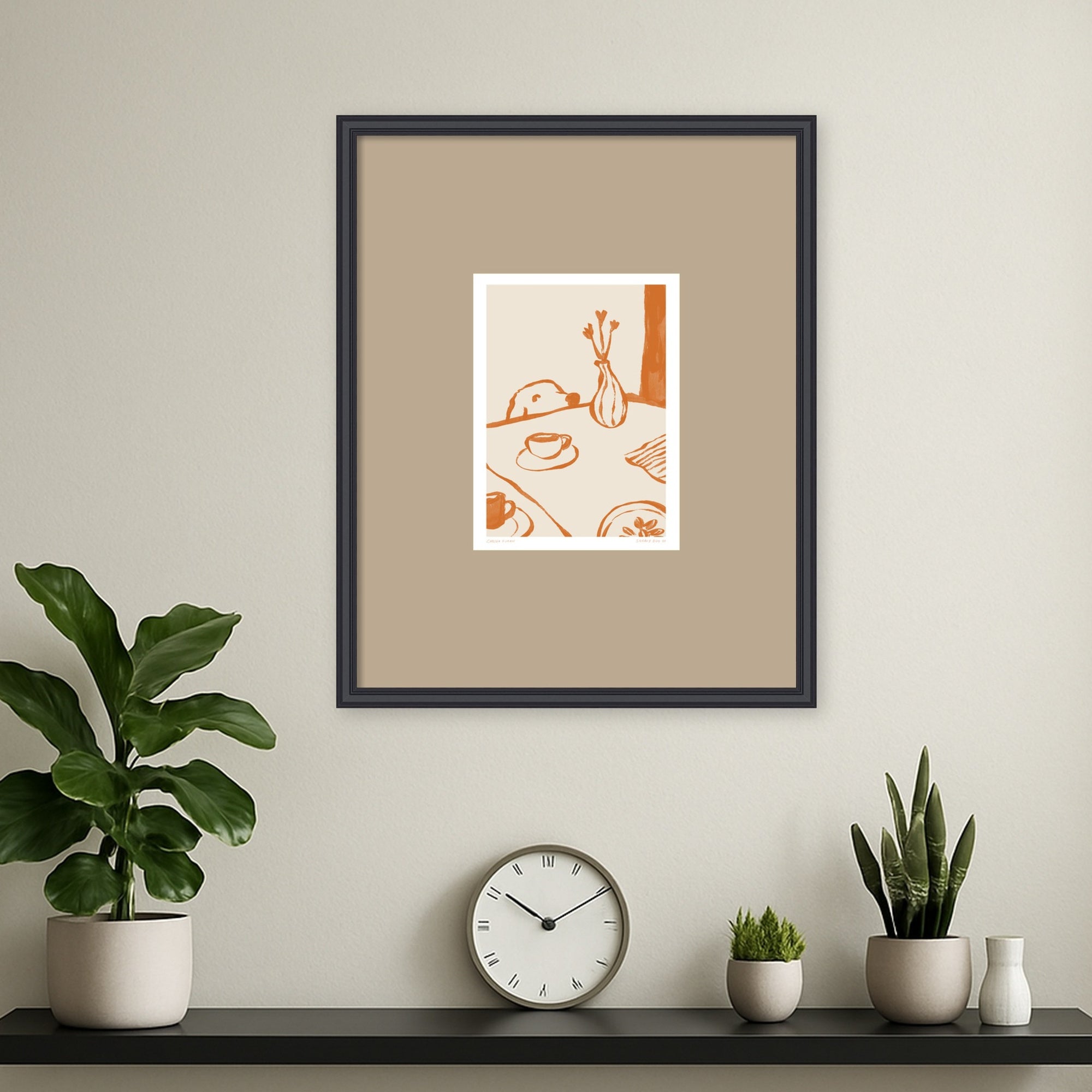 Framed Art 17 x 21 Edith Black 5