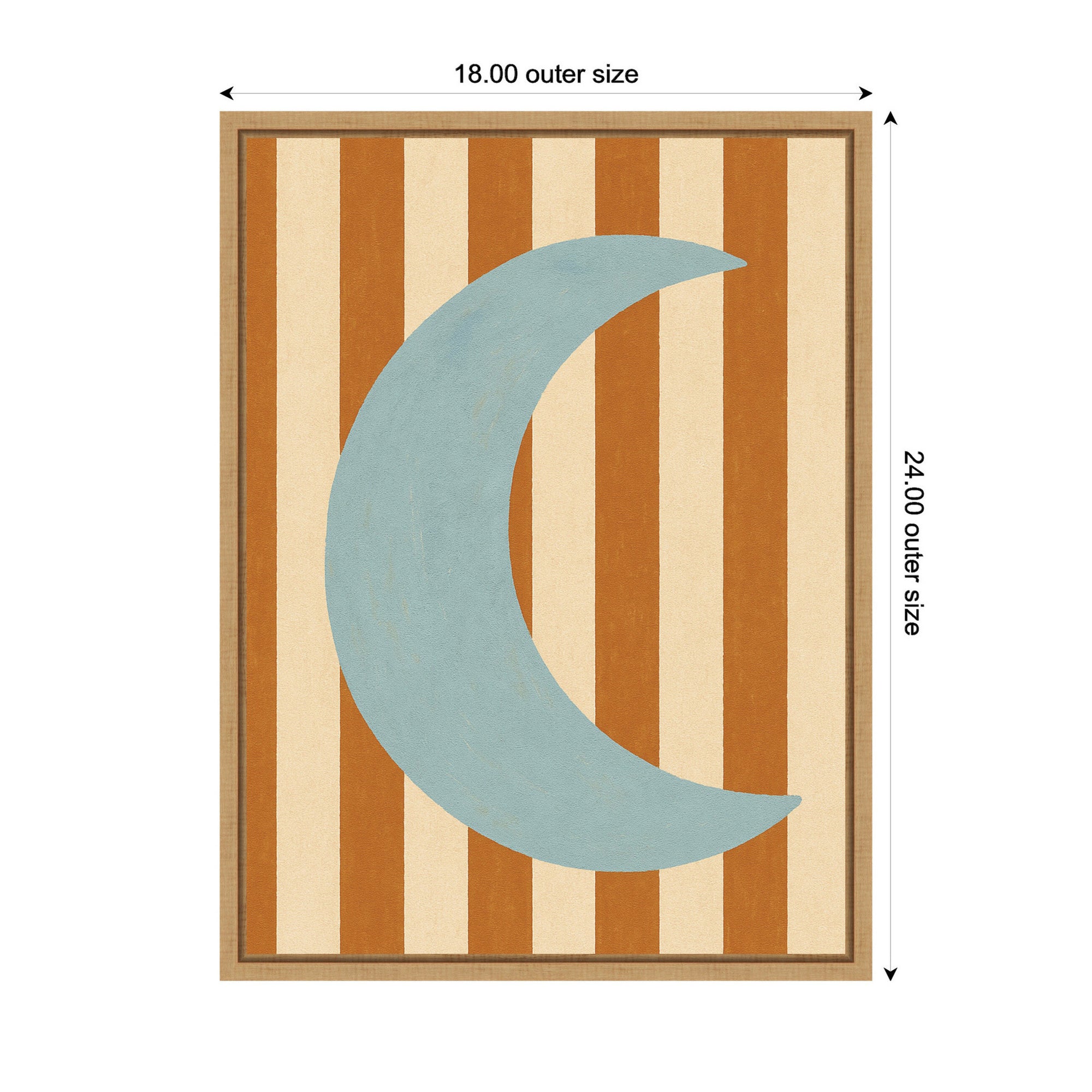 Moon by Laura Moss Framed Canvas Wall Art Print
