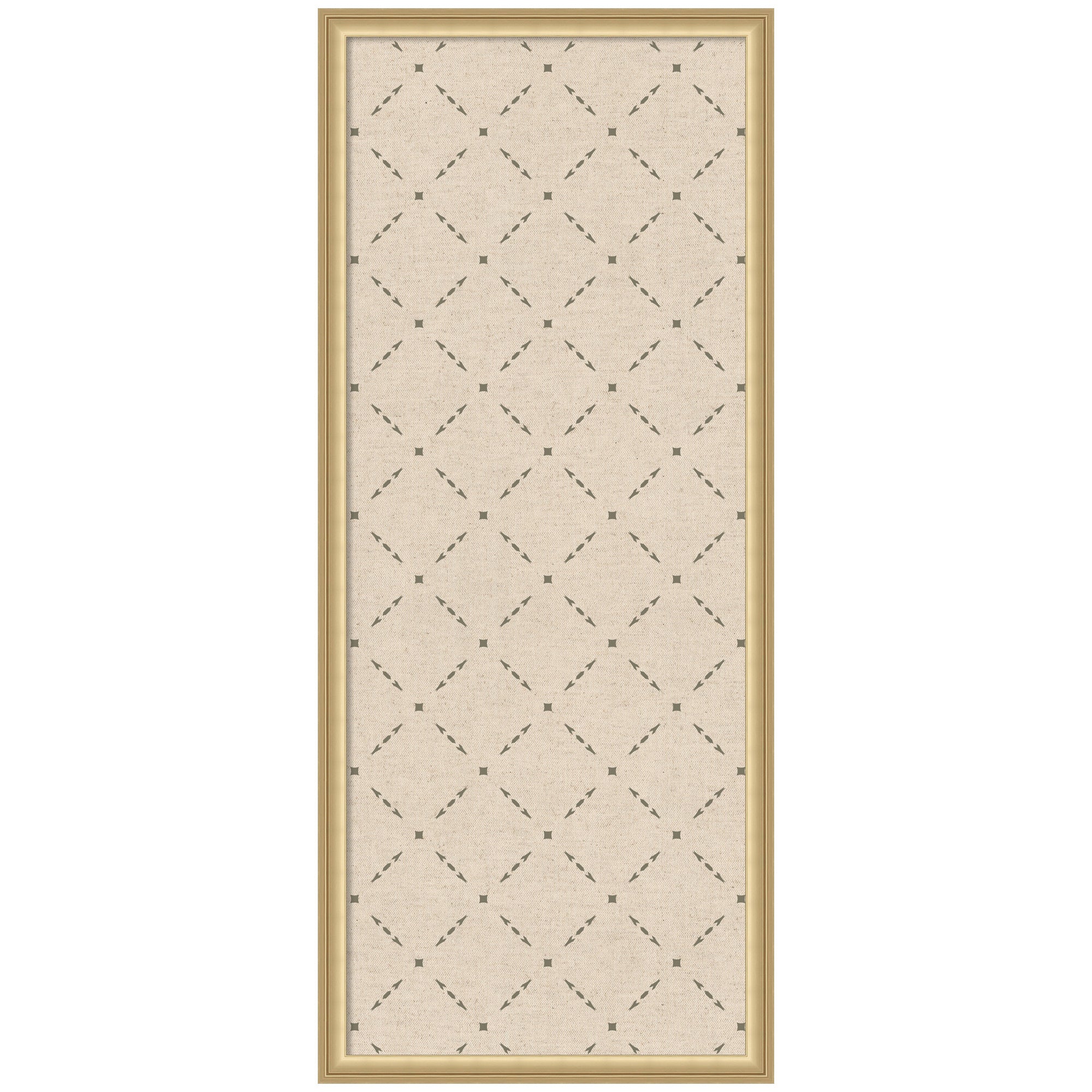 Pinboard Green Lattice Print