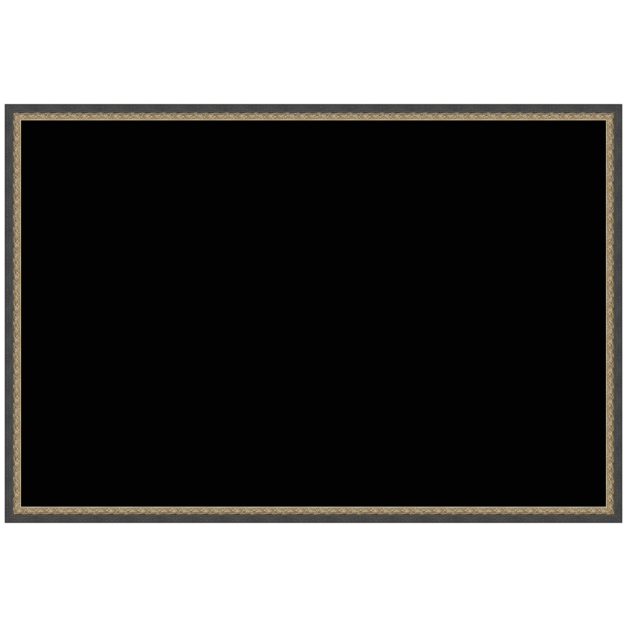 Framed Fabric Pinboard Black Wall Organization