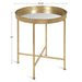 Side Table Gold Mirror 18.25x18.25x22 2