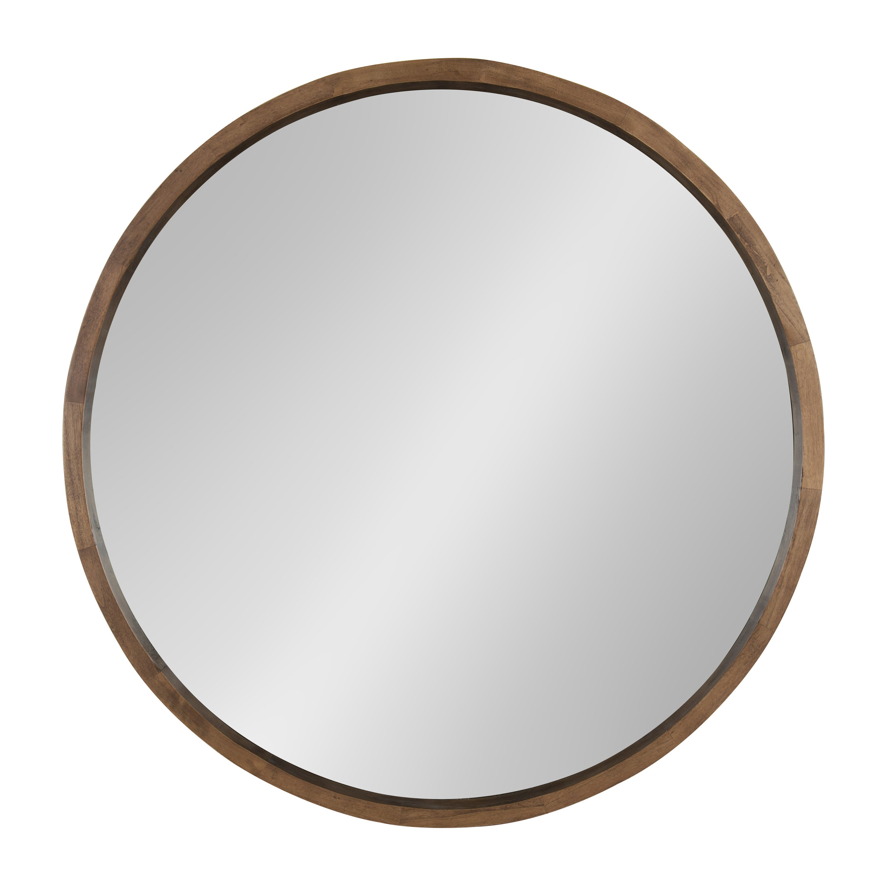 Round Mirror Rustic Brown 30" Diameter 5