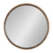 Round Mirror Rustic Brown 30" Diameter 5