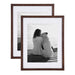 Wall Frame Walnut Brown 14x18 matted to 11x14 1