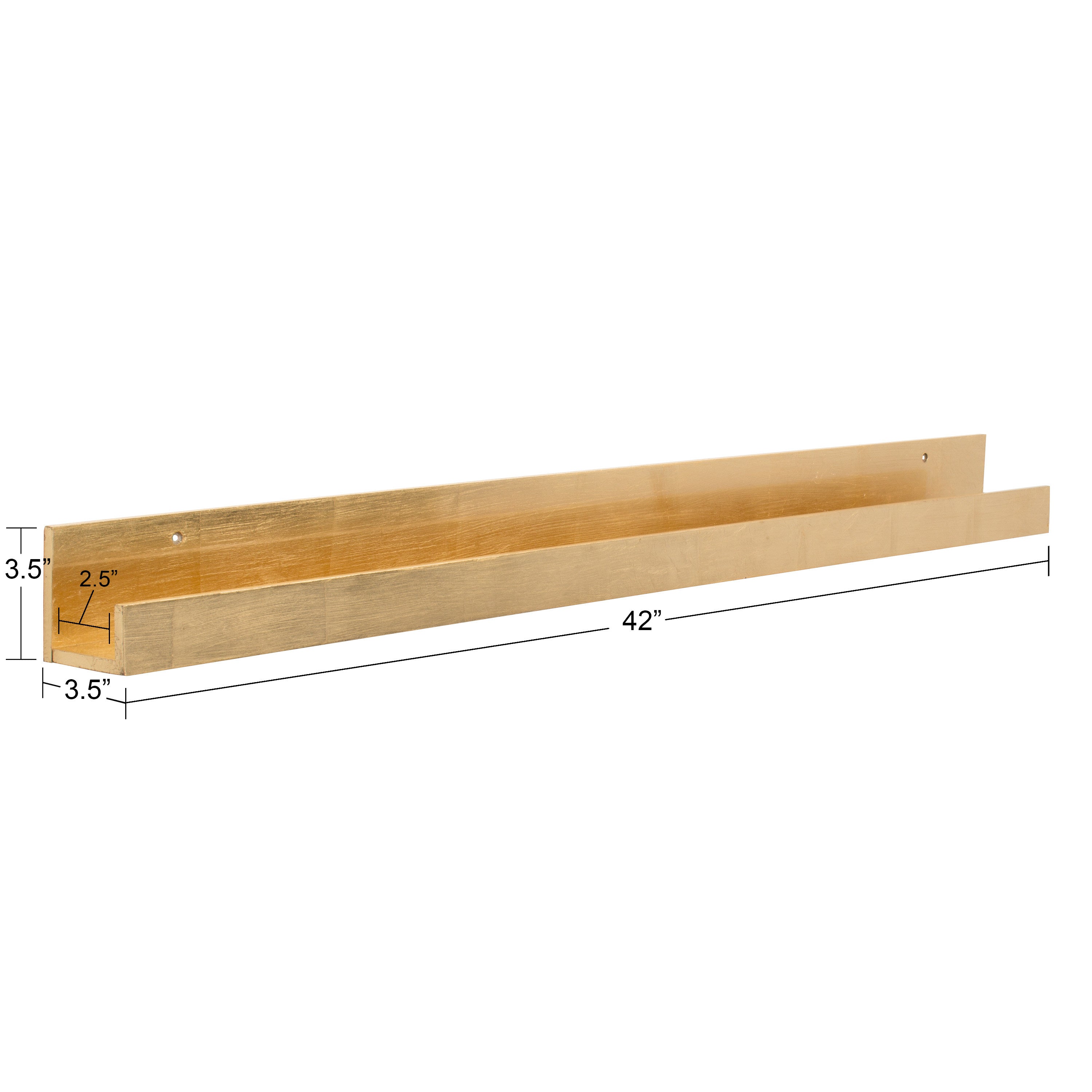 Levie Wooden Picture Ledge Wall Shelf