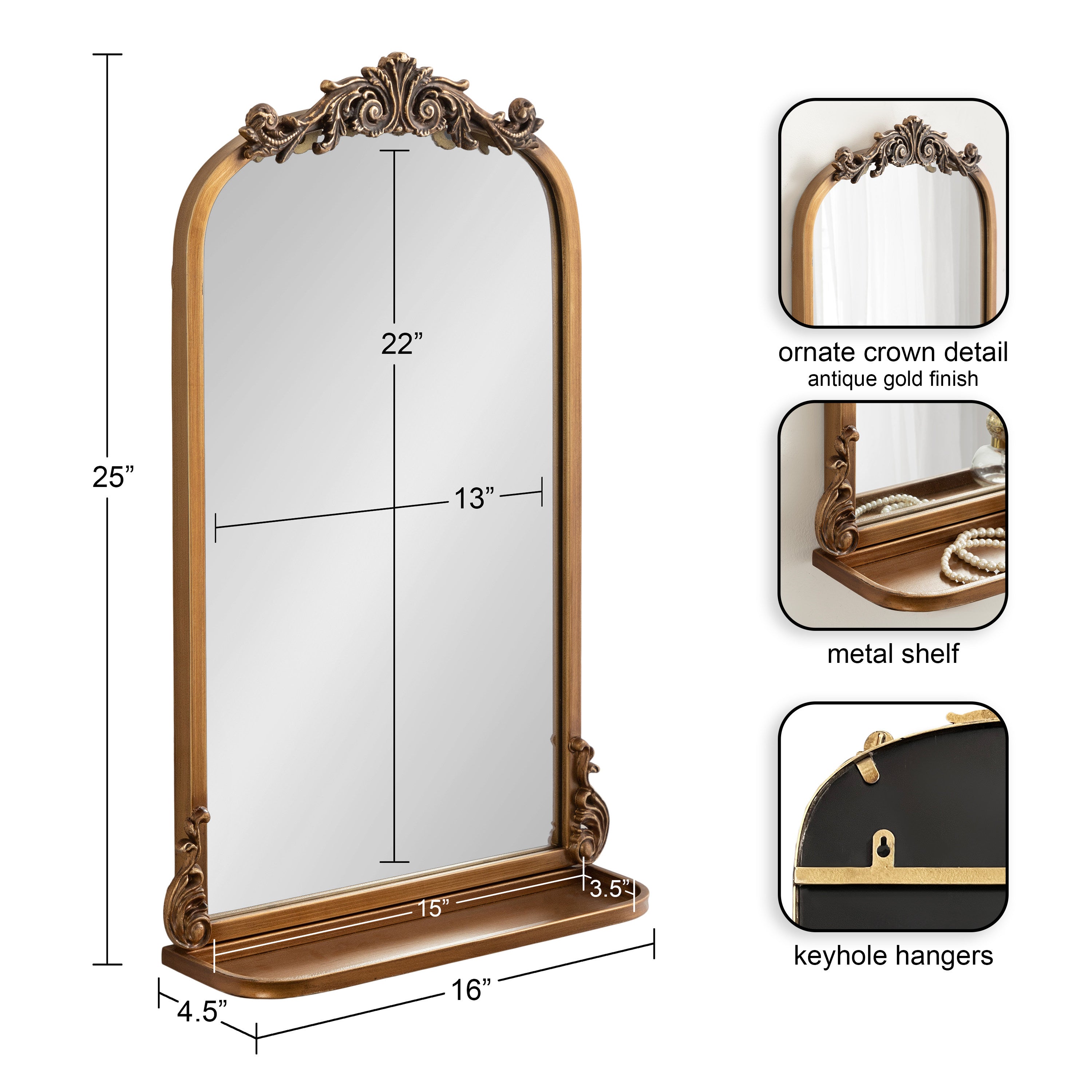 Functional Mirror Gold 16x25 2