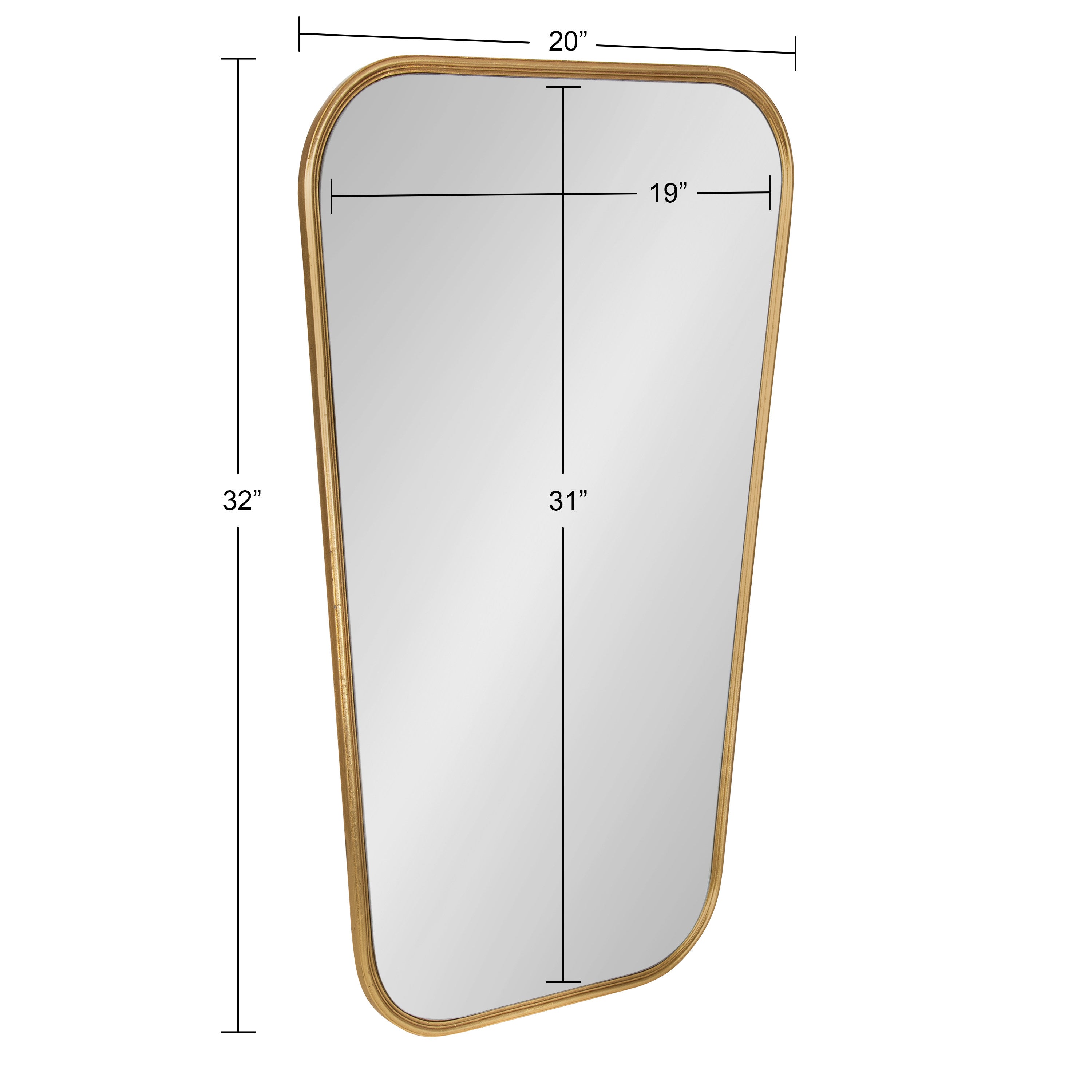 Irregular Mirror Gold 20x32 5