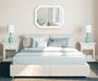 Octagon Mirror White 28x36 8