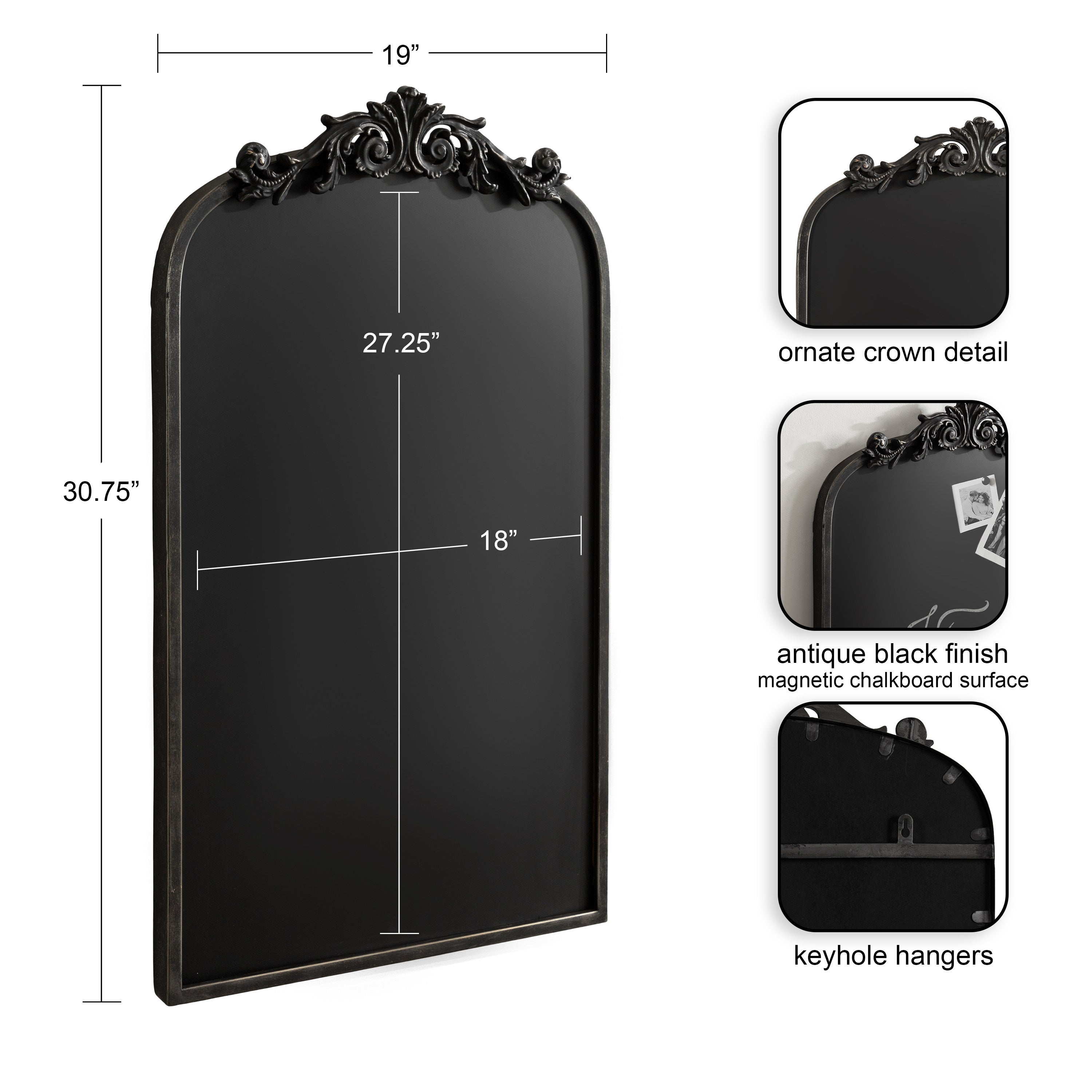 Chalkboard Black 19x31 2