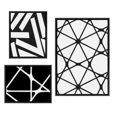 Art Set 3 Piece Set Sylvie Black 1