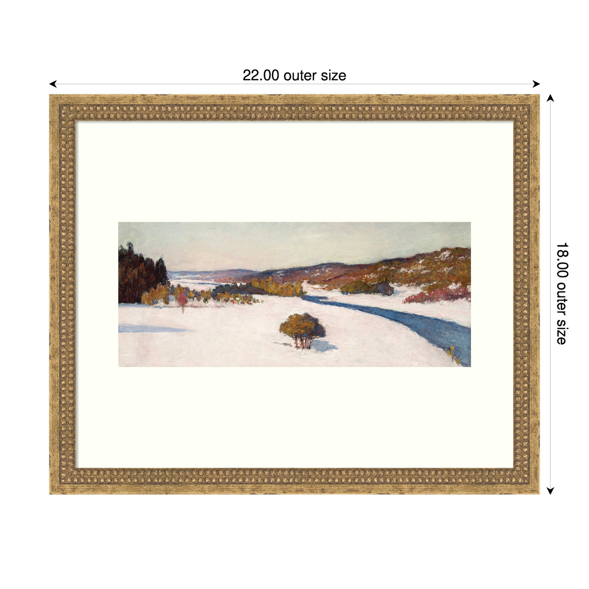 Framed Art Castellan Gold 22x18 2