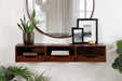 Floating Side Table Dark Brown 12.5x10x7 8