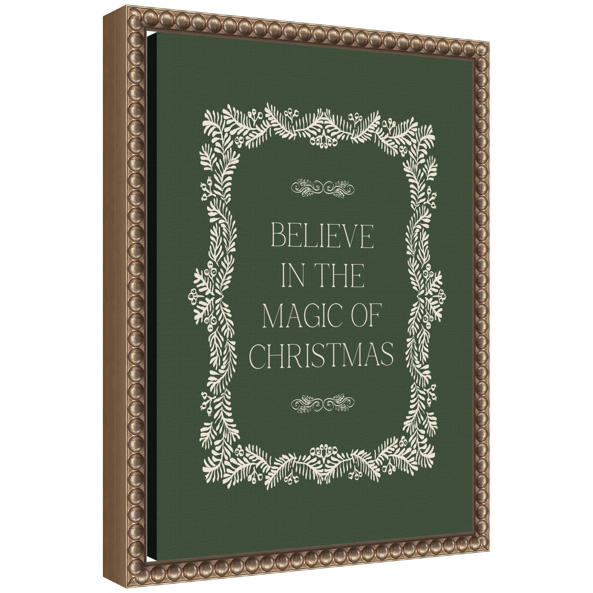 Framed Canvas Sylvie Beaded Dark Gold 10x13 1
