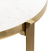 Side Table White Gold 15x15x24 3
