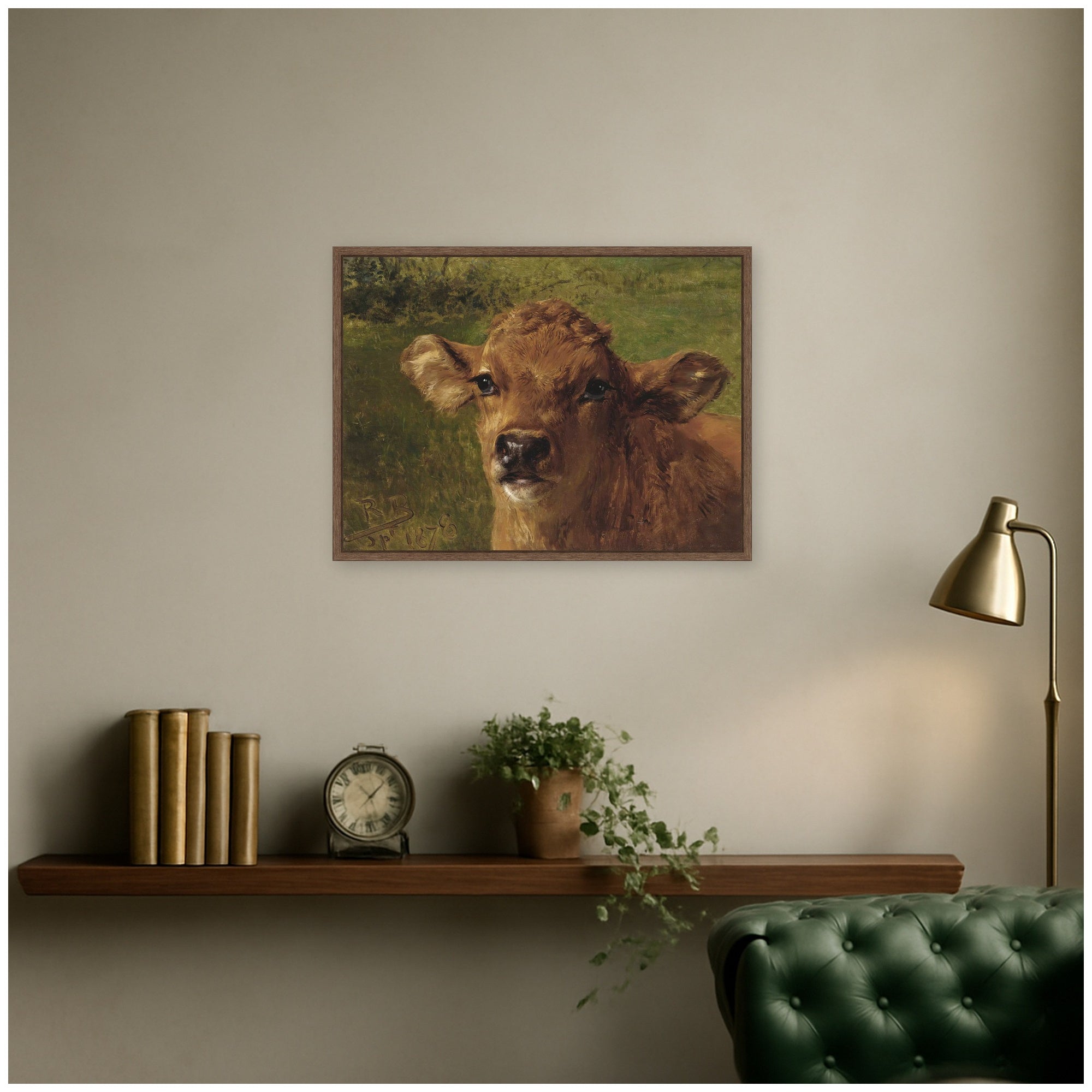Framed Canvas 24x18 Sylvie Walnut 6