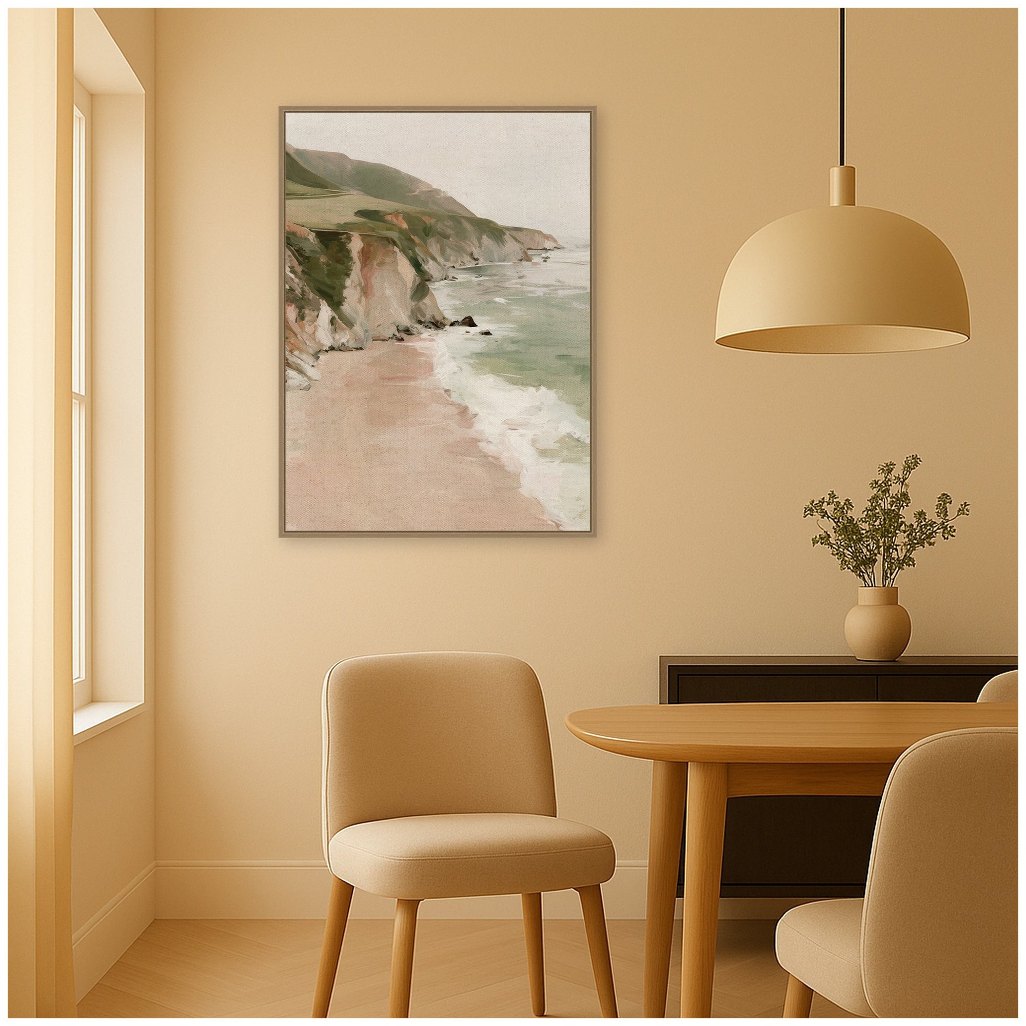 Framed Canvas Sylvie Dark Gold 28x38 6