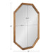 Octagon Mirror Rustic Brown 24x36 5