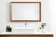 Rectangle Mirror Rustic Brown 24x36 8