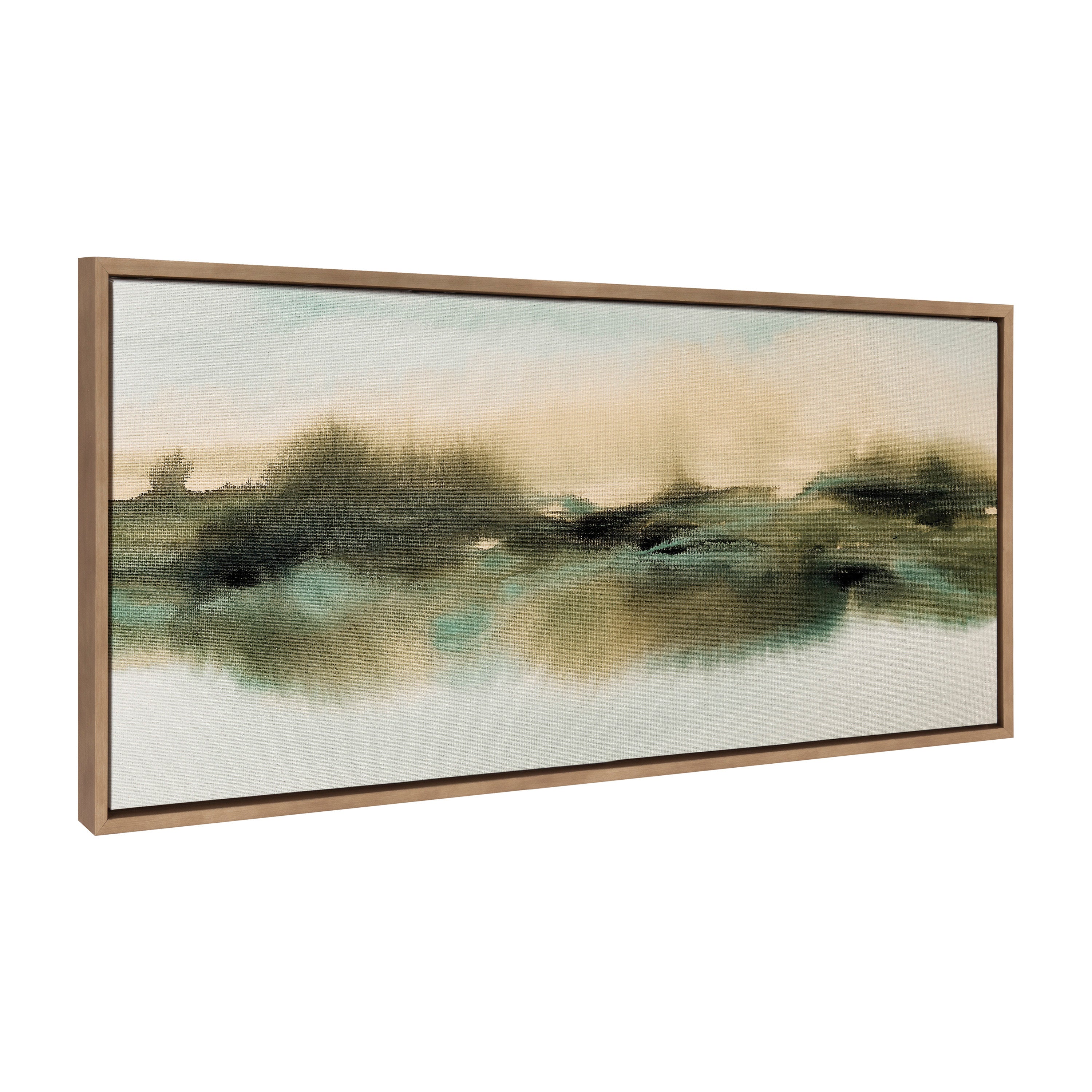 Framed Canvas 18x40 Sylvie Dark Gold 1