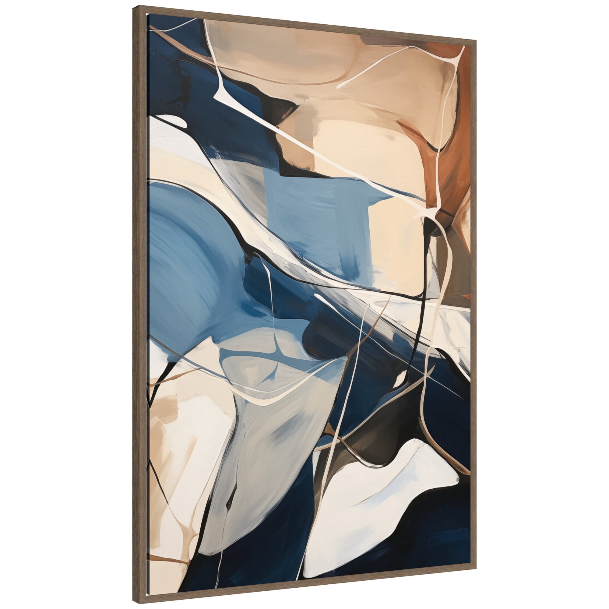 Framed Canvas Sylvie Walnut 28x41 1