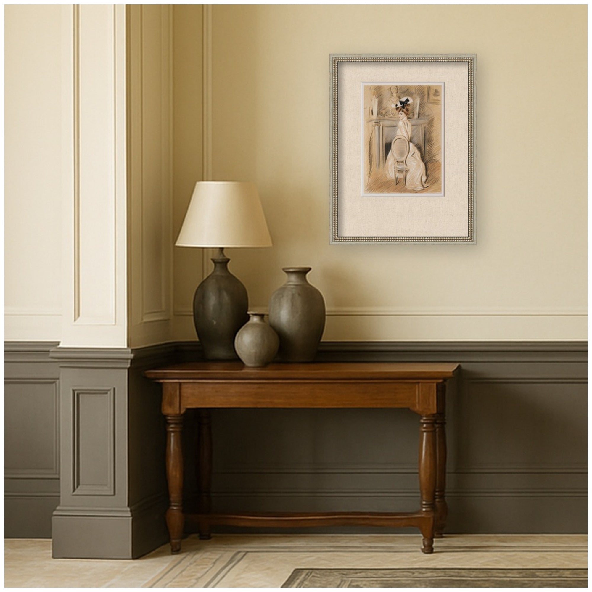 Framed Art 20x26 Castellan Silver 6