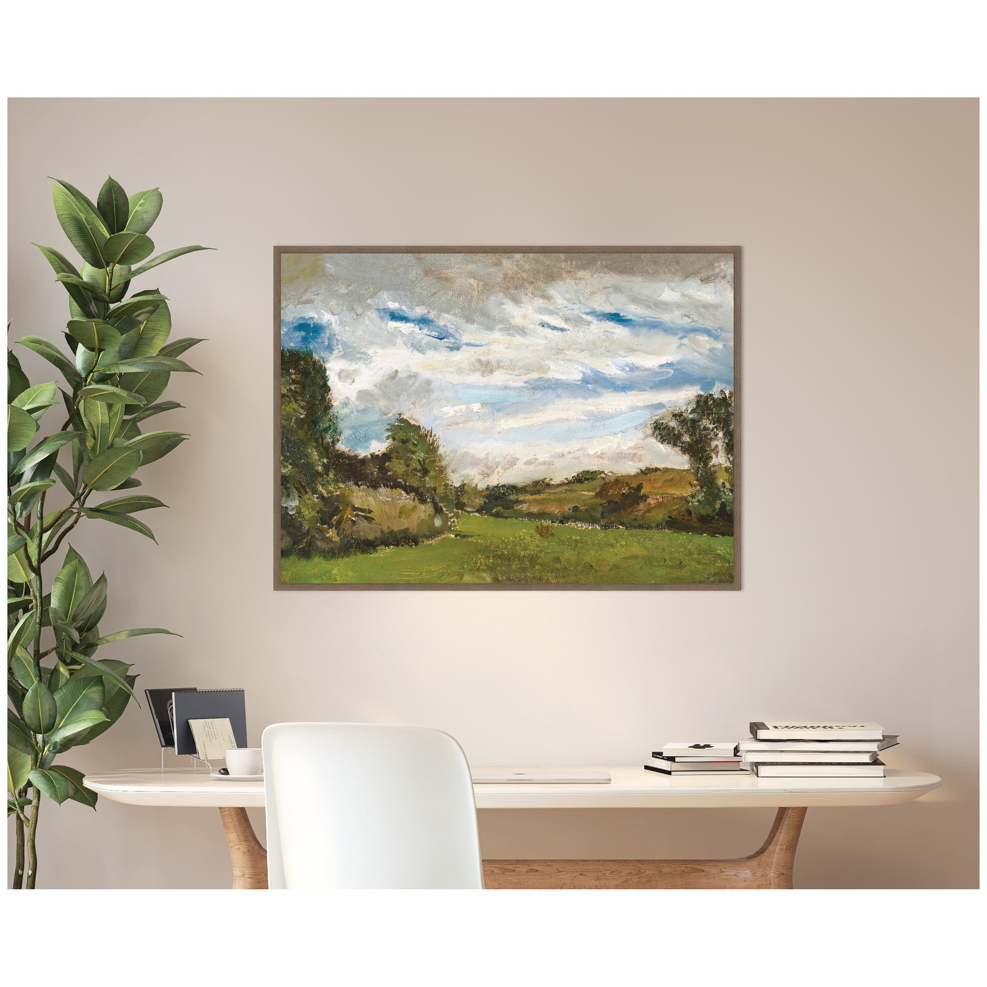 Framed Canvas 38 x 28 Sylvie Walnut 6
