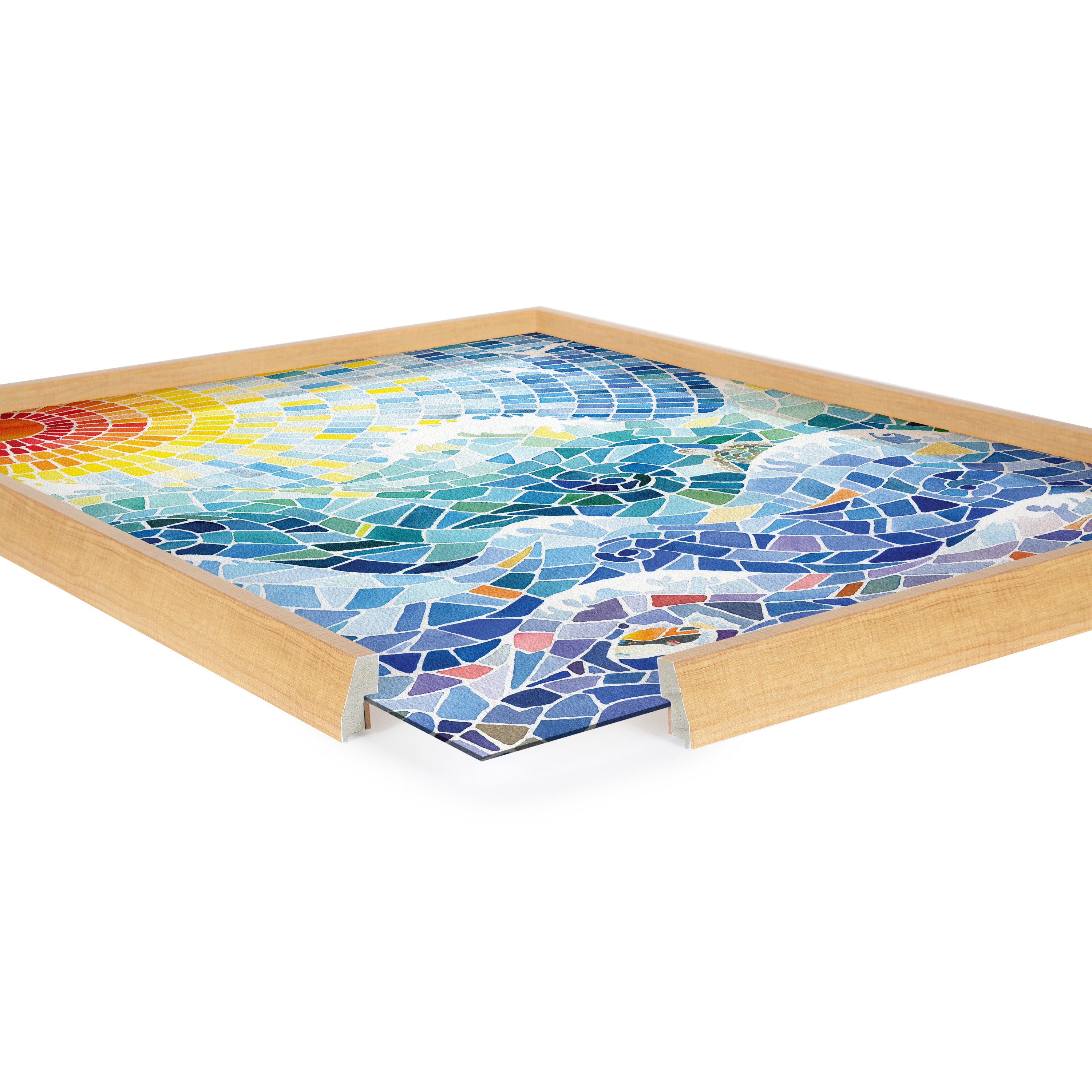 Blake It’s a Beautiful Life Framed Printed Glass by Janet Meinke-Lau