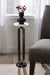 Drink Table White Pewter 8x8x24 8