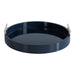 Single Tray Navy Blue Silver 15.5" Diameter 2