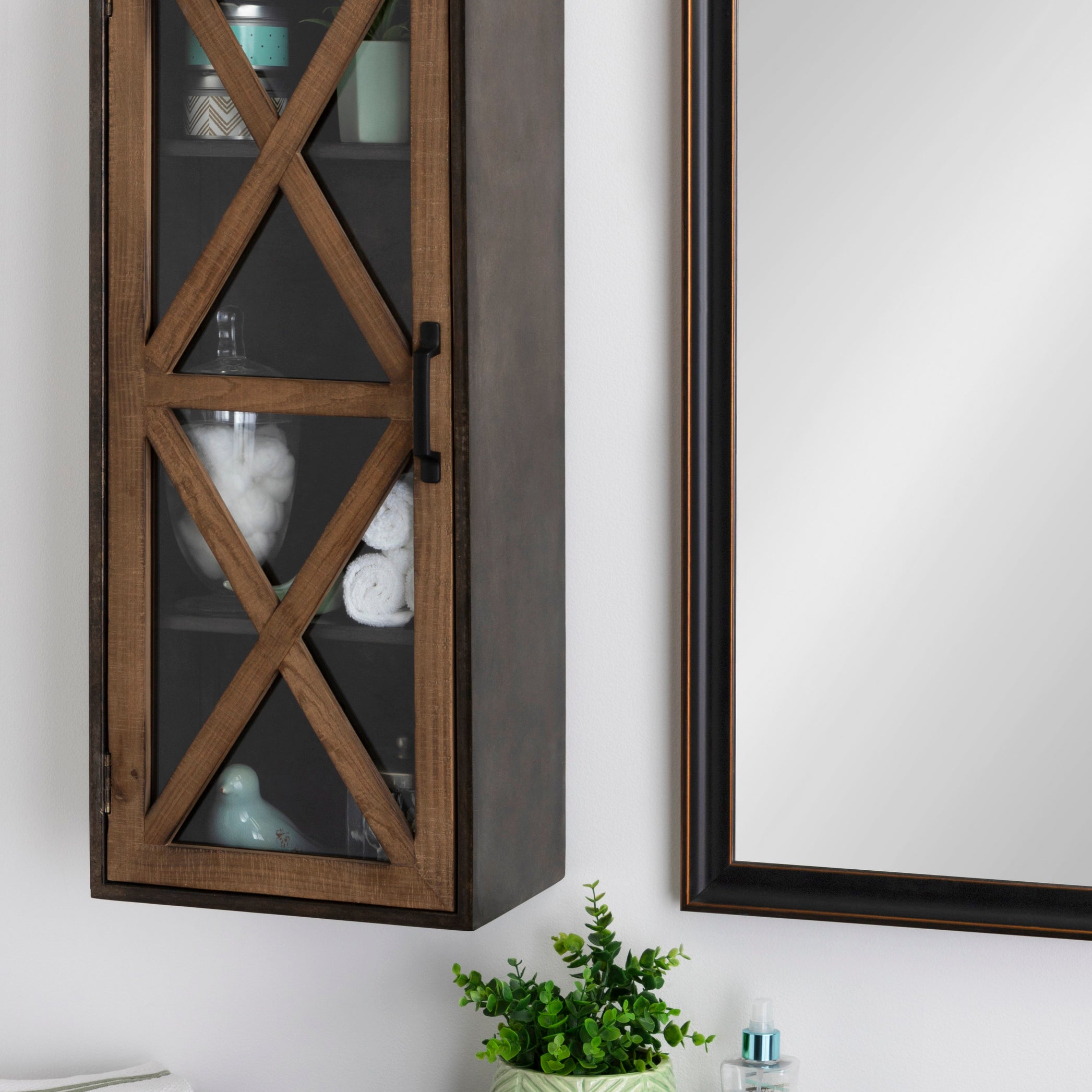 Cabinet 12x8x30 Rustic Brown Black 7