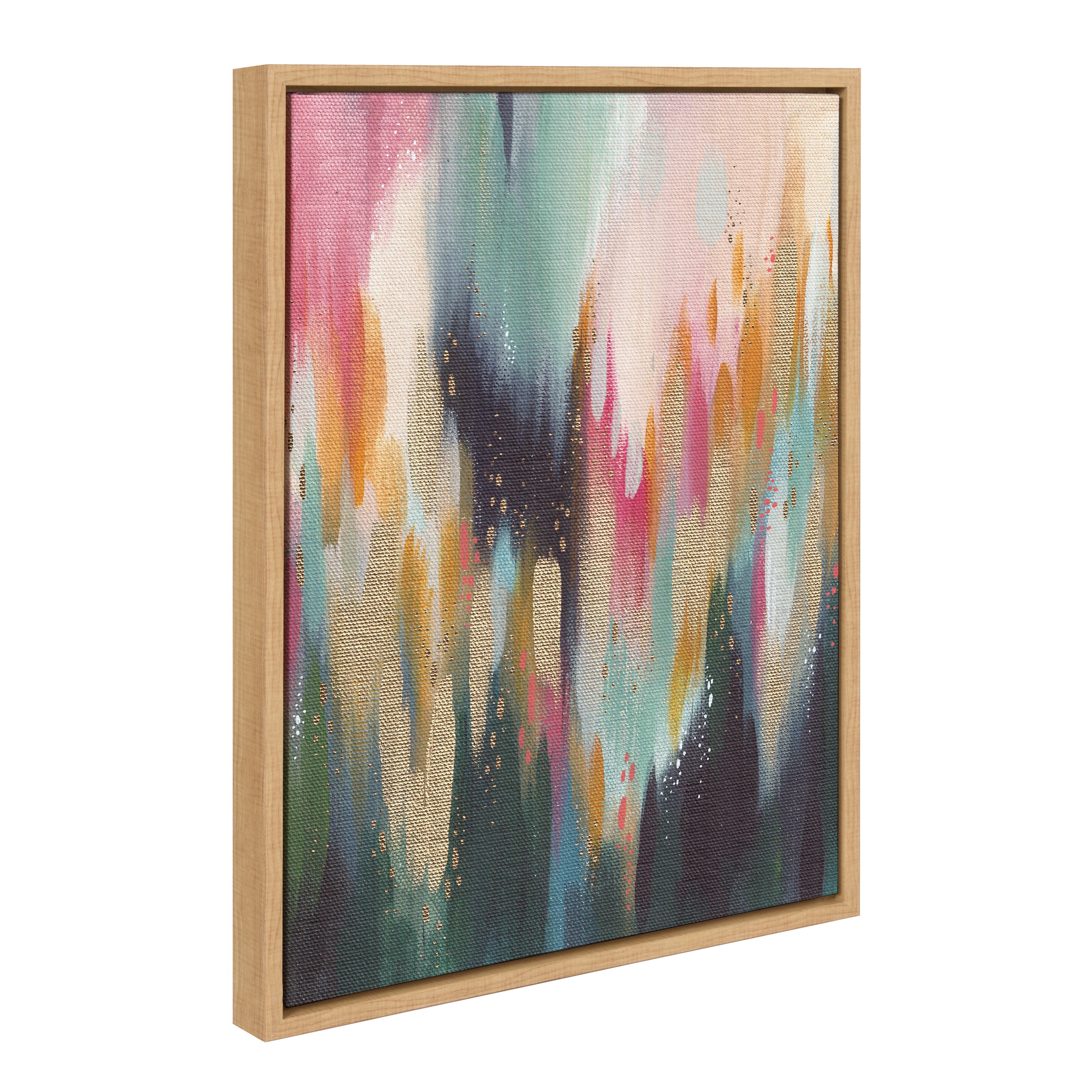 Sylvie Brushstroke 135 Framed Canvas by Jessi Raulet of Ettavee