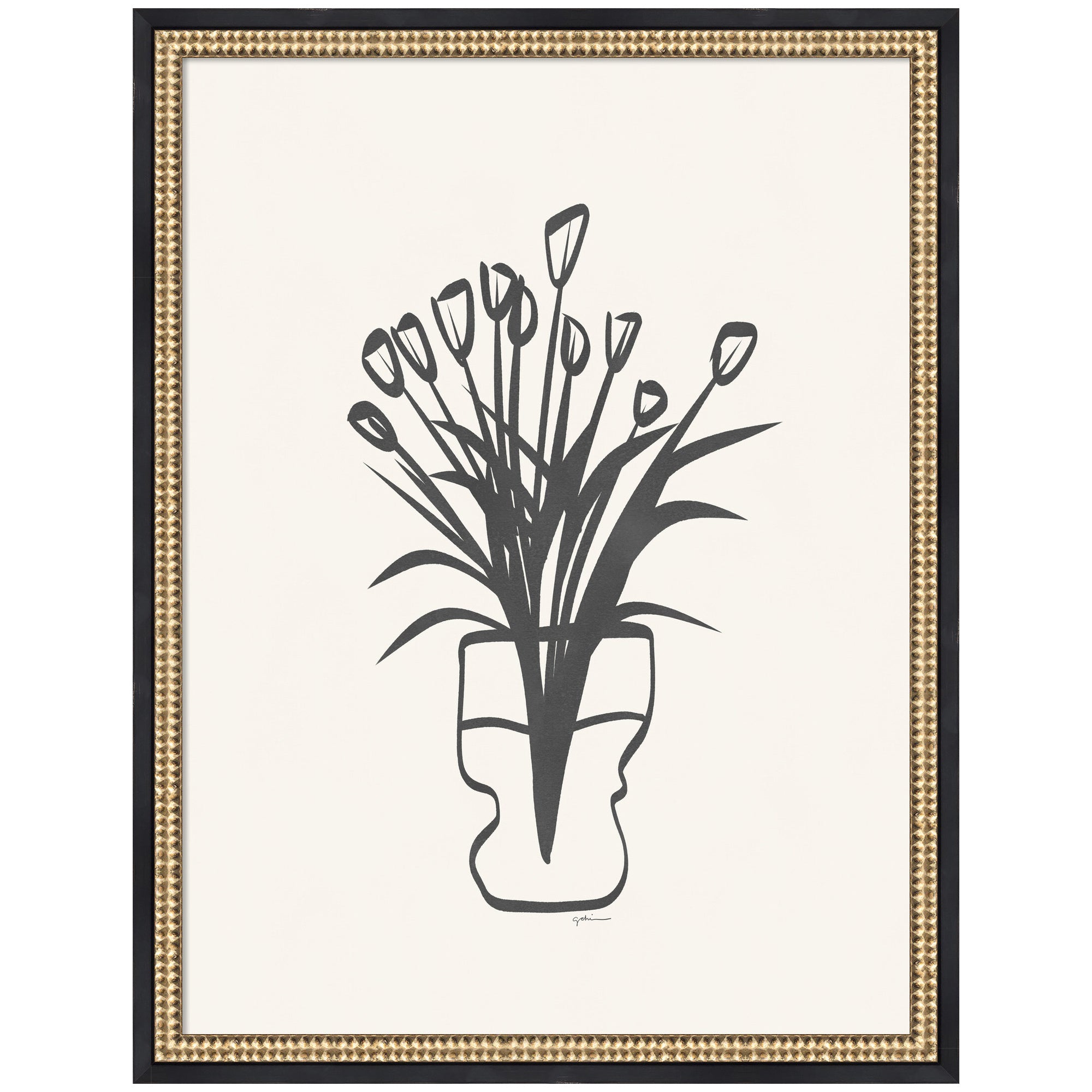 Tulips by Gabrielly Guedes Framed Wall Art Print